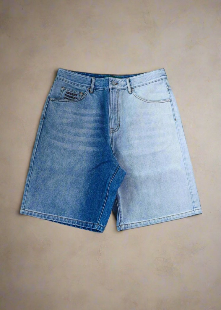 Light blue denim shorts mens online